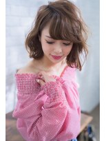 ミエル ヘア 新宿(miel hair) 〈mielhair新宿〉ダブルカラー ウェーブボブ