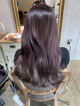 ナブラ(NABLA) ピンクパープルグレージュロング【NABLA】倉敷美容室