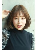 大人カジュアル 小顔ボブレイヤー