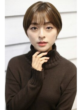 ニューライン 豪徳寺 山下(New-Line) 透明感ベージュヘアシースルーバング2