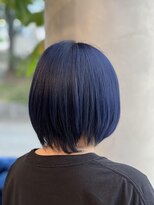 レヴェリーヘア 倉敷店(Reverie hair) #ケアブリーチ#ネイビー#ブラック#ダブルカラー