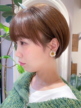 ロンド ブランシュ 錦糸町北口(Lond blanche) アッシュカラー丸みショート　前髪パーマ