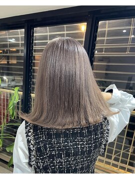 ブレンド 渋谷(BLend) 【BLend渋谷】髪質改善　コリアンミルクティーマルチルダボブ