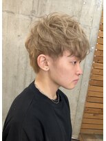ヘアカロン 熊本本店(Hair CALON)&nbsp;メンズカットダブルカラーブリーチツイストスパイラルパーマ