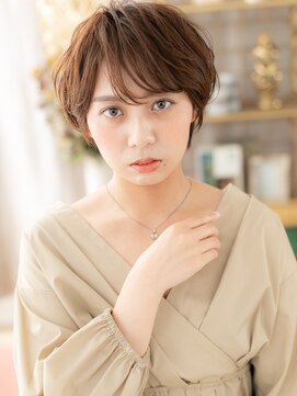 カバーヘア ブリス 川口(COVER HAIR bliss) 斜めバングひし形レイヤーマッシュショート