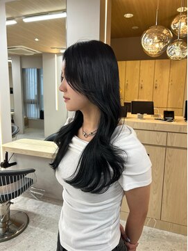 ボタン テンジン(VOTAN tenjin) 【きくしらくと】レイヤーカット×顔まわりカット×福岡韓国ヘア