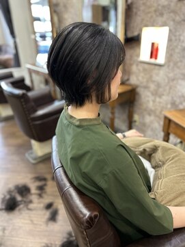 ヘアー クリアー 牟礼本店(hair clear) 耳かけショートボブ