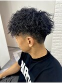 縦落ちツイストスパイラルパーマスペインカール