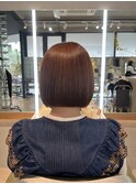 弱酸性縮毛矯正×ナチュラルストレートボブ