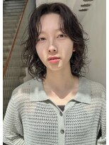 トリッカ 銀座(tricca)&nbsp;イメチェンニュアンスパーマ/レイヤーパーマ/ミディアムウェーブ