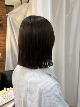 スイート ヘアデザイン(Suite HAIR DESIGN) 切りっぱなしボブ×髪質改善ストレート