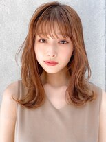 美髪前髪艶感くせ毛風カール斜めバングイメチェンワンカール