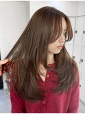 【レイヤーカット】韓国ヘア顔まわりカットロングレイヤー