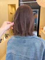 スニュウ(snuw)&nbsp;レイヤーボブマロンベージュインナーカラーブリーチなし