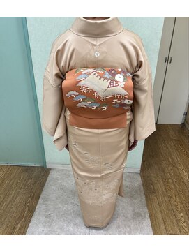 大人女子・夜会巻き・アップ・着付け・クラシック・30代