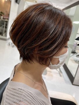イメージア ボーノ相模大野店(IMAGE-A) 【相模大野カット】美シルエット×大人ショートボブ　ショート