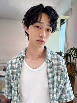 Thisday by nelke立川 　メンズカット/メンズパーマ/ブリーチ【3/1 NEW OPEN(予定)】 ツイストパーマツーブロックスパイラルパーマトランクスヘア黒髪