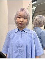 アオ(AO。)&nbsp;ホワイトラベンダー/ハイトーン/レイヤーボブ