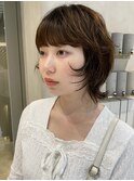 ウルフレイヤーくびれボブニュアンスパーマ大人可愛い川崎