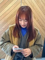 ba sho 福岡店【バショ】【10月上旬OPEN(予定)】 オレンジカラー/レイヤーカット/艶カラー