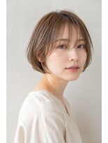 ベルス(bellus)&nbsp;やわらかショートボブ×アッシュベージュ　20代　30代