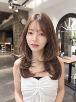 ミンクス 銀座店(MINX)&nbsp;小顔見え◎韓国風ロングレイヤー×顔まわりカット
