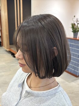 チル(Chill)の写真/手稲駅徒歩7分◇駐車場有◇顔周りのデザインと透明感カラーであなたに”本当に似合う”ショート・ボブを♪