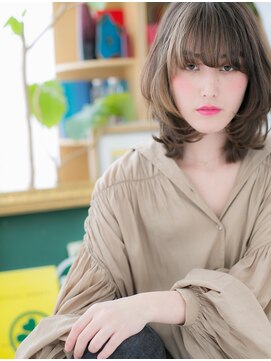 カバーヘア イヴ 戸頭店(COVER HAIR EVE) *EVE戸頭*外国人風★アシンメトリー無造作ミディb