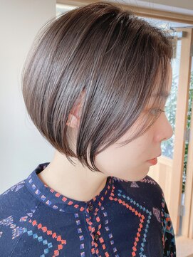 シカタ シーカ 鎌倉(CICATA/ShIKA.) 20代30代前髪あり丸みくびれ前下がりショートボブ12【鎌倉】