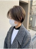 センターパートのしょーとへあ