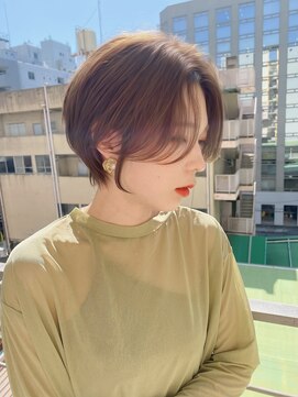 ロンド ストラーダ 心斎橋(Lond strada) ショート×ハイライト白髪ぼかし×シルキーベージュ[心斎橋]