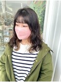ミディアムデジタルパーマ_カジュアル