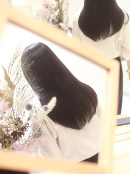 ヘアーフォトギフト(HAIR×PHOTO gift.)の写真/『芯』から自然な髪へ。『gift.式酸性ストレート』で悩みを解決！！毎朝に余裕を感じさせる楽チン髪に★