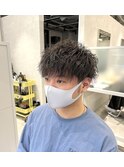 大人気オーダー　ランダム縦落ちマッシュツイスト