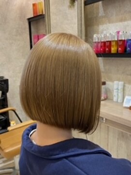 シェイプスヘアデザイン 上三川店(Shape's hair design) 上三川ミルクティーベージュブリーチダブルカラーハイトーン