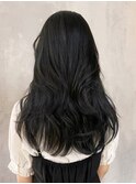 ブルーブラックフェイスレイヤーカット_ふんわりカール_ba416661