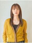 シースルーバング大人ストレート