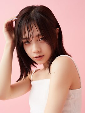 ラフィス ヘアー ピーチ 岡山店(La fith hair peach) 【La fith】外ハネミディ×アッシュブラック