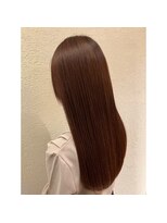 エルサフィロ キタハマ(el zafiro kitahama)&nbsp;20×30×40代×ツヤカラー×お手入れ簡単ロング×ピンクブラウン