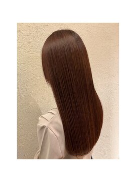 エルサフィロ キタハマ(el zafiro kitahama) 20×30×40代×ツヤカラー×お手入れ簡単ロング×ピンクブラウン