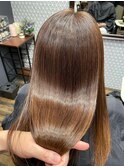 透明感ストレートロング/髪質改善トリートメント/サラツヤロング