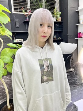 チュダック(ChuDuck) 韓国風《ホワイトシルバー》ハイトーン/ケアブリーチ/ダブルカラ