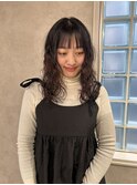 【Ayumi】黒髪パーマ、ウェーブパーマ