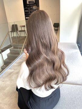 アオ(ao.) ミルクティーブラウン/シアーカラー/姫カット//セミディ