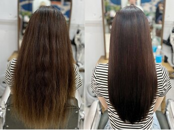 ミニマル(MINIMAL)の写真/【ブリーチ毛もOKな縮毛矯正】表参道で培った最先端の技術であなた史上最高の美髪に！