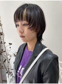マッシュウルフにインナーカラー♪