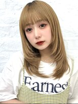 アマトウキョウ アユンチェ(AMA TOKYO×AYUNCHE) 前髪顔まわり韓国ヘアレイヤーカットサイドバンク2wayバンク韓国