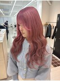 ブリーチカラー/ダブルカラー/髪質改善/ピンクカラー/韓国ヘア