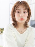 綾瀬/髪質改善/アプリコットオレンジ☆マッシュボブウルフa