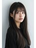 前髪＋顔周り縮毛矯正☆＋カット￥8000